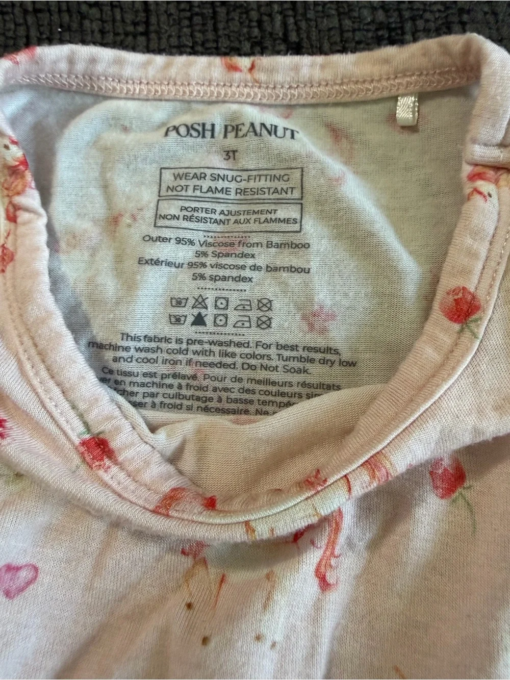 Posh Peanut Light Pink Unicorn Pajama Set